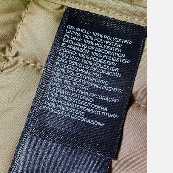 North Face Womens M Thermoball Eco Snap Puffer Puffy Jacket Coat Olive Green - Picture 9 of 9